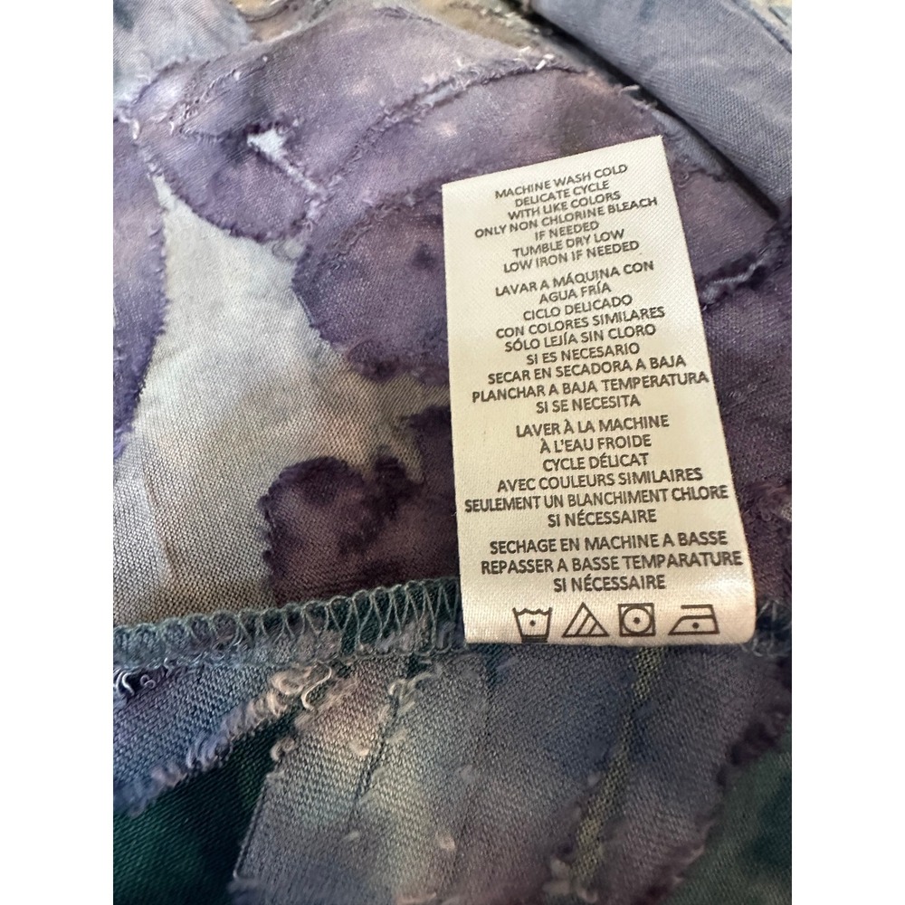 Nina Leonard Floral Burnout Midi Dress 3/4 Sleeve Blue Purple Size M NWT - Picture 5 of 11
